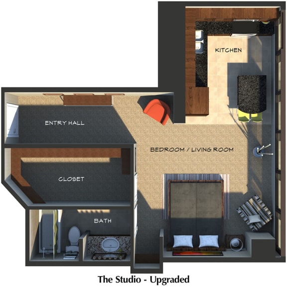  Floor Plan The Studio (Upgraded Suite Style)